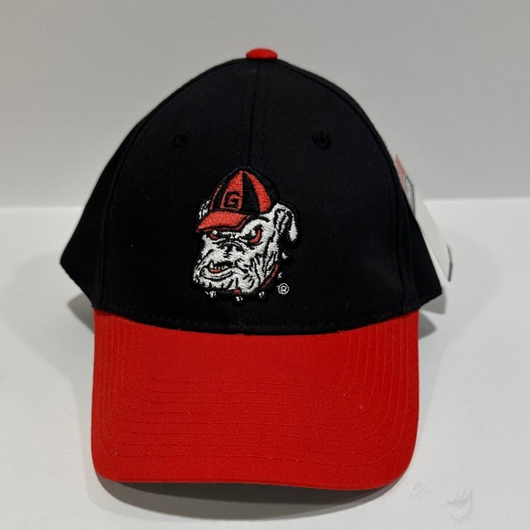 Oc Sports Other - Georgia Black and Red Cap with Bulldog Embroidery